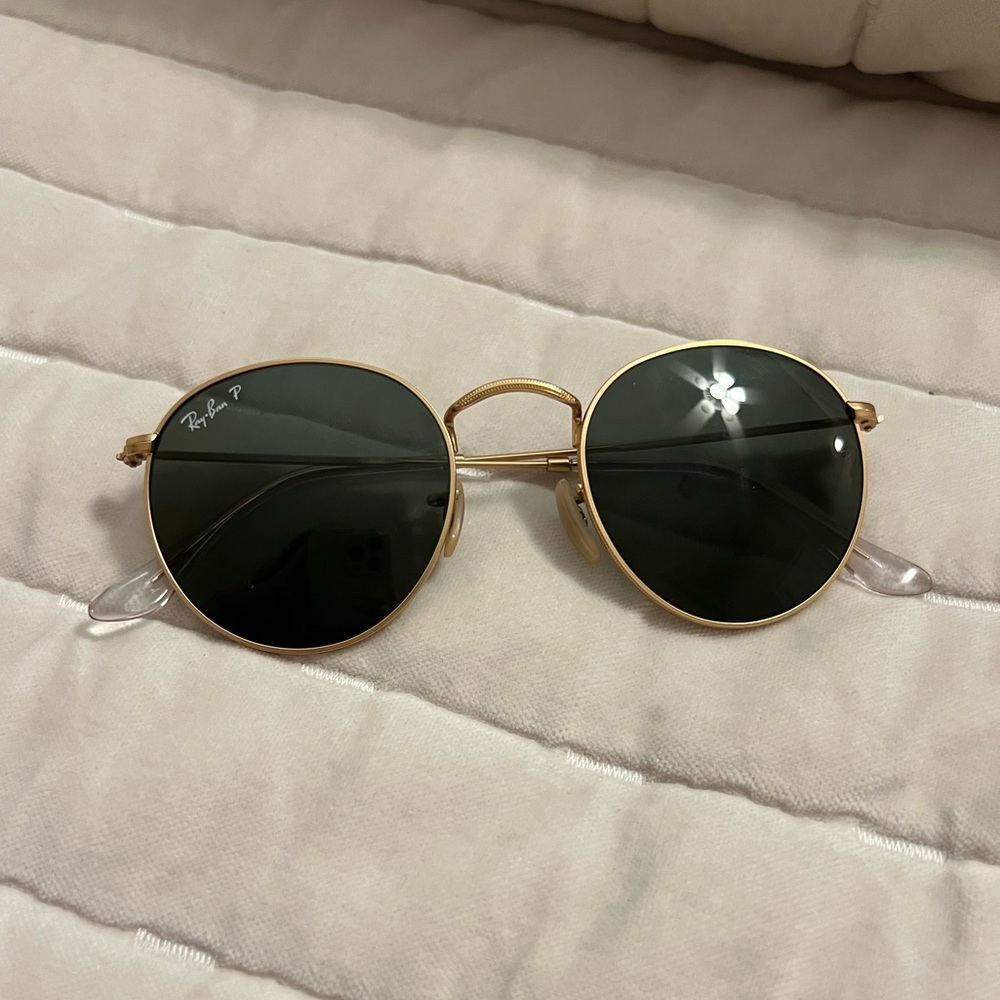 Ray Ban Polarized Round Metal Sunglasses